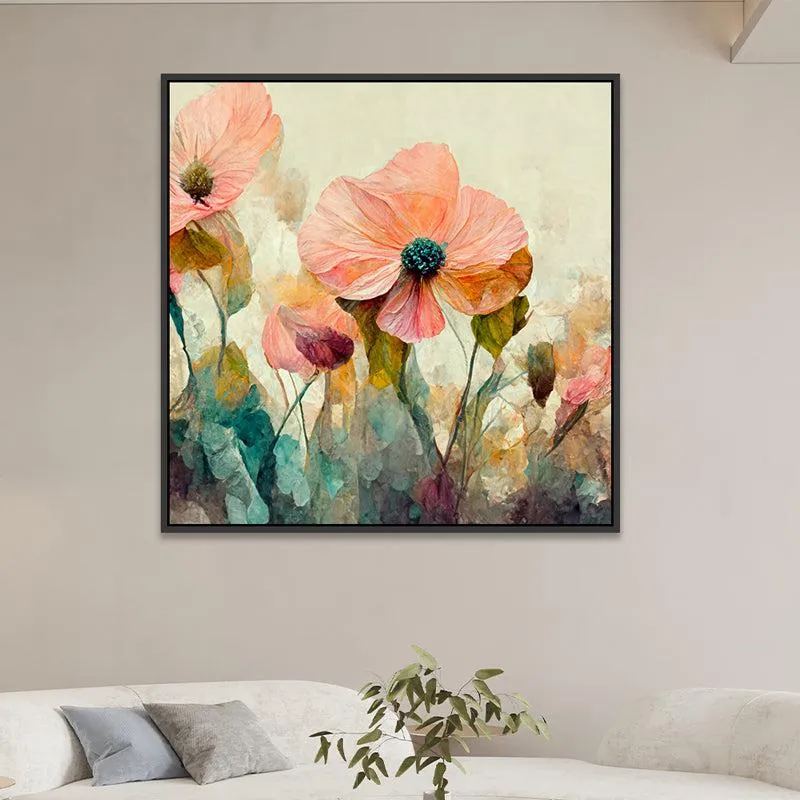 Floral Burst Wall Painting media 1