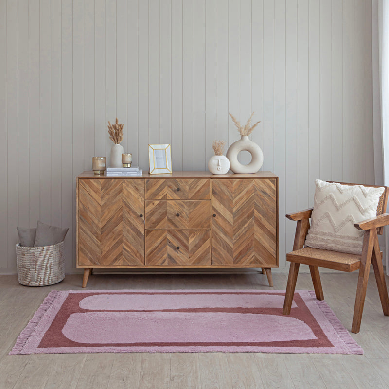 Aari Handwoven Cotton Rug media 3