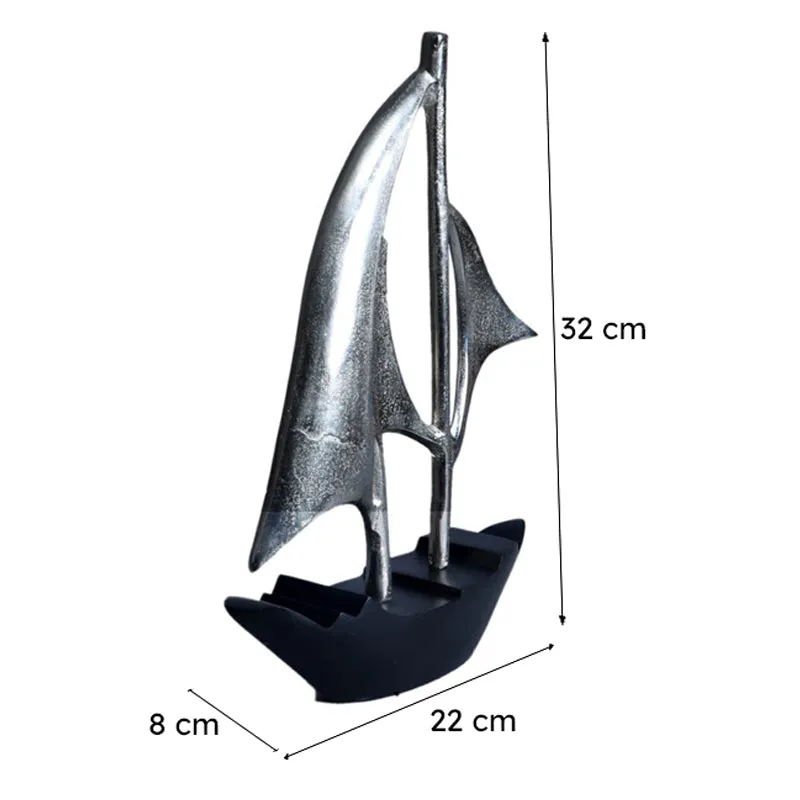 Travel By Boat Aluminium Showpiece media 9