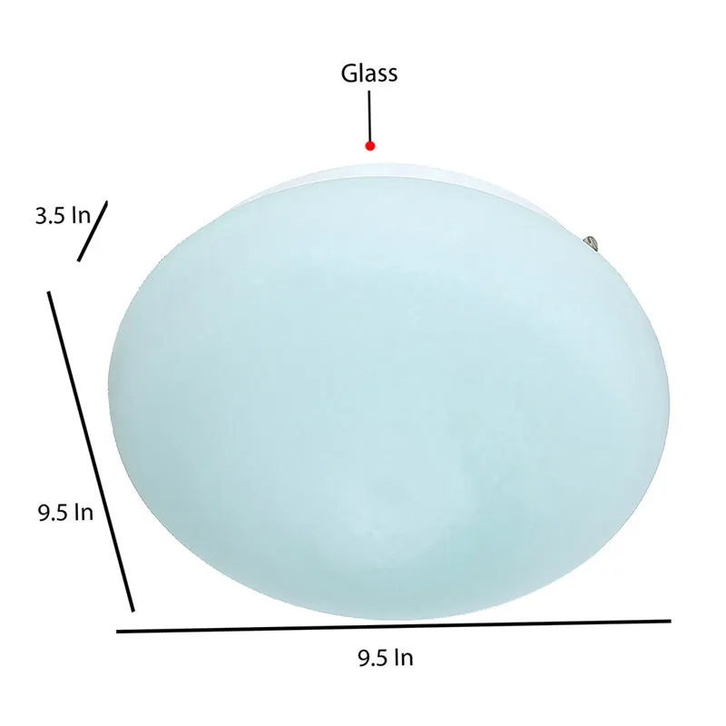 Haloir Flush Mount Glass Ceiling Lamp media 7