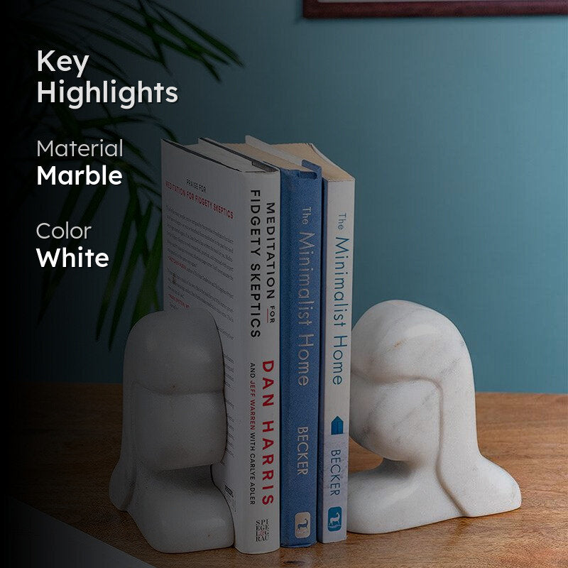Calandra Marble Bookend - Set Of Two media 2