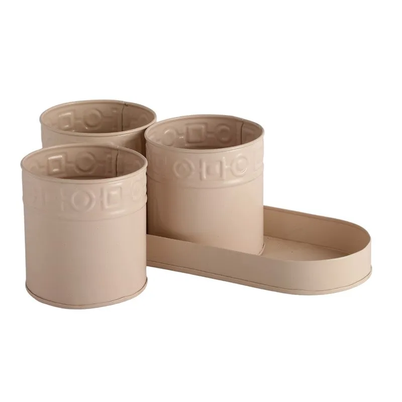 PetalPod Planters with Tray - Ivory media 6