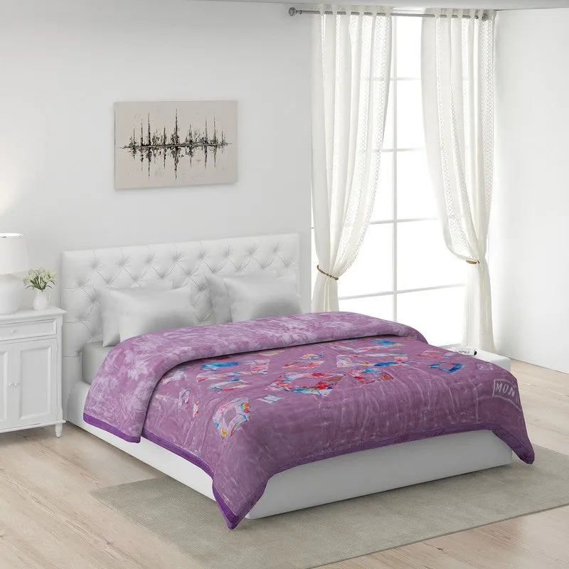 Monte Carlo Mystic Meadow Blanket (Purple) - 900 GSM media 1