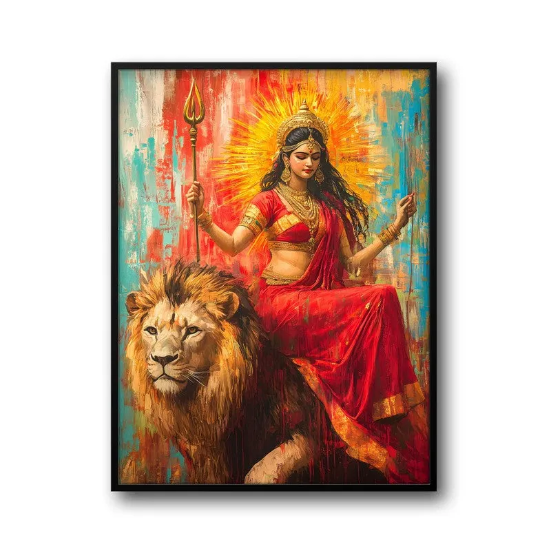 Vanagopala Spiritual Archival Paper Wall Painting With Frame - Black media 6