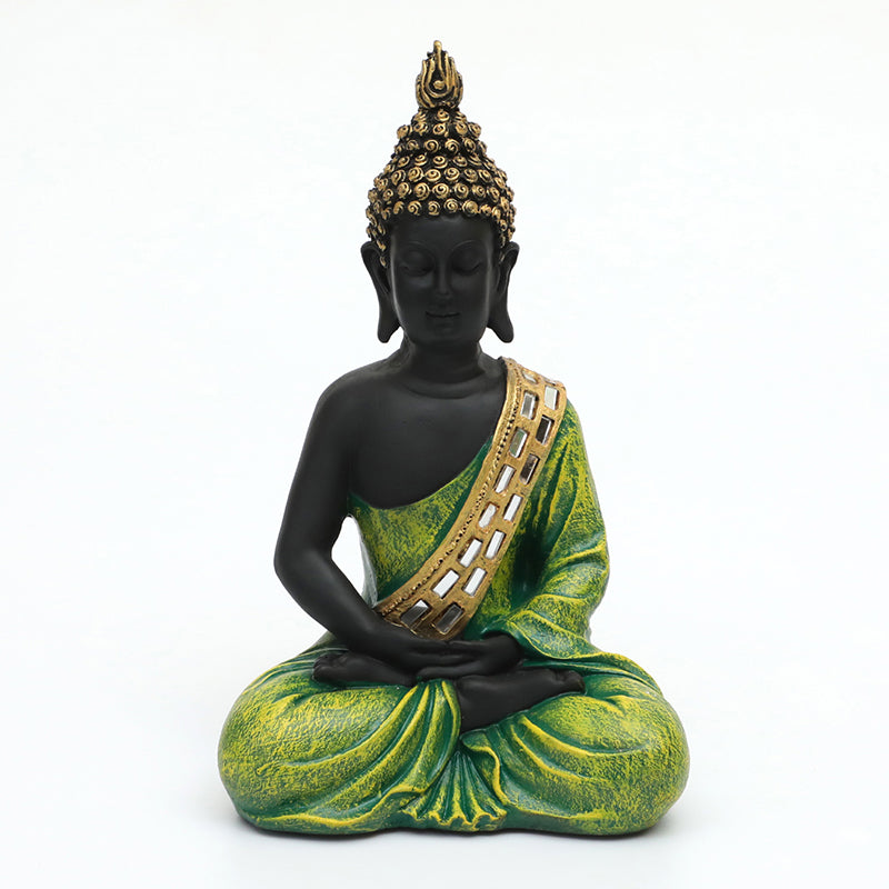 Gautama Buddha Idol - Light Green media 3