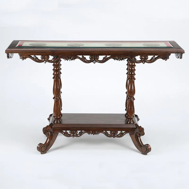 Kria Teak Wood Console Table media 3