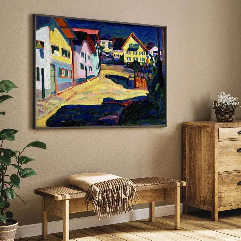 Burggrabenstrasse Canvas Wall Painting - Black Frame media 5