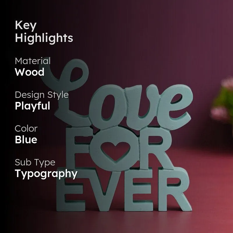 Love Forever Typography Showpiece media 2