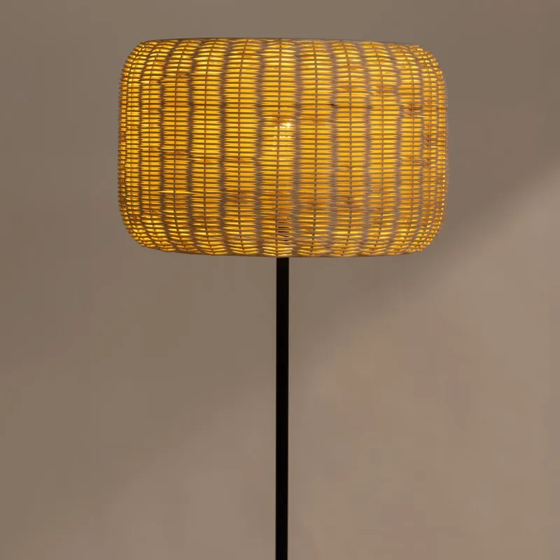 Fig Living Bird's Nest - Rattan Floor Lamp media 9