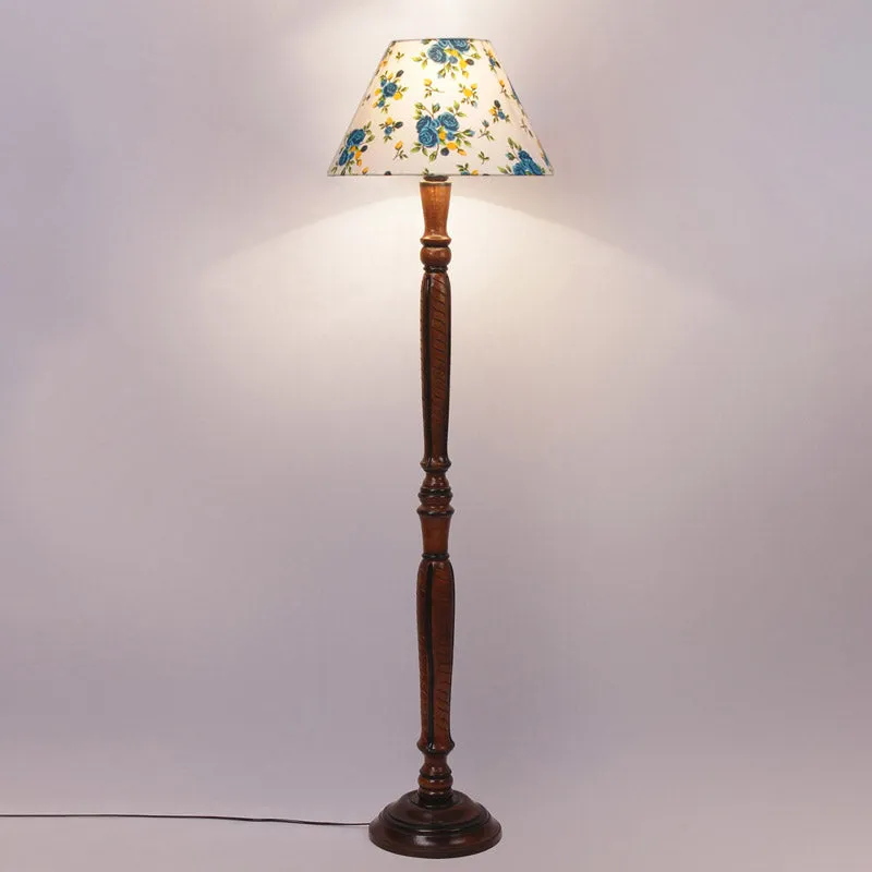 Alba Hima Vintage Wooden Floor Lamp media 5