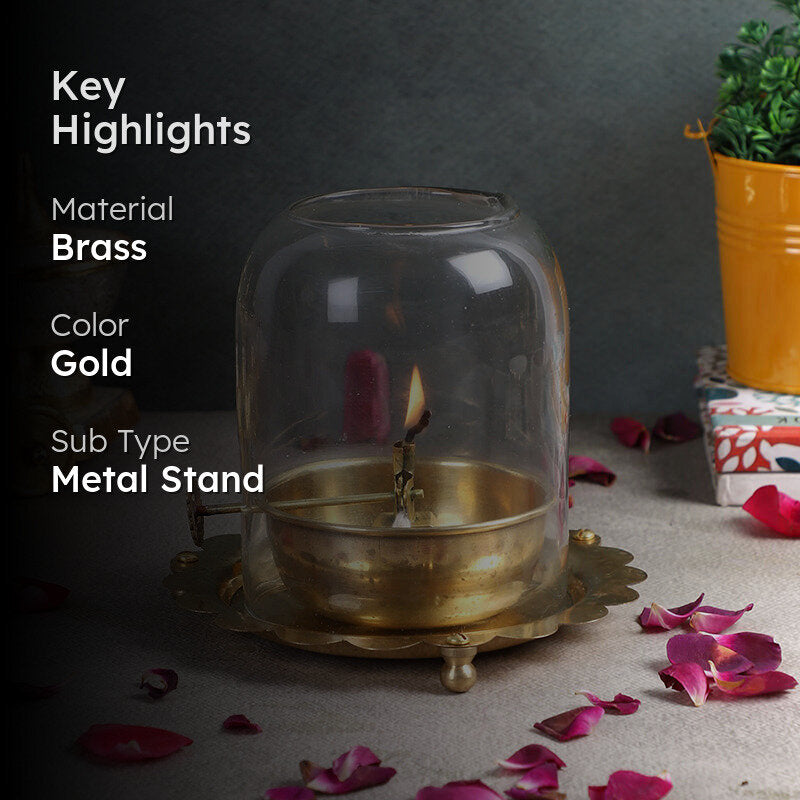 Isabelle Brass Candle Holder media 2