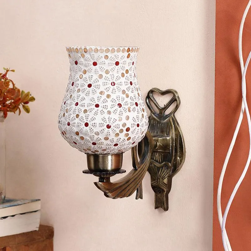 Idva Ziada Mosaic Glass & Metal Wall Lamp media 3