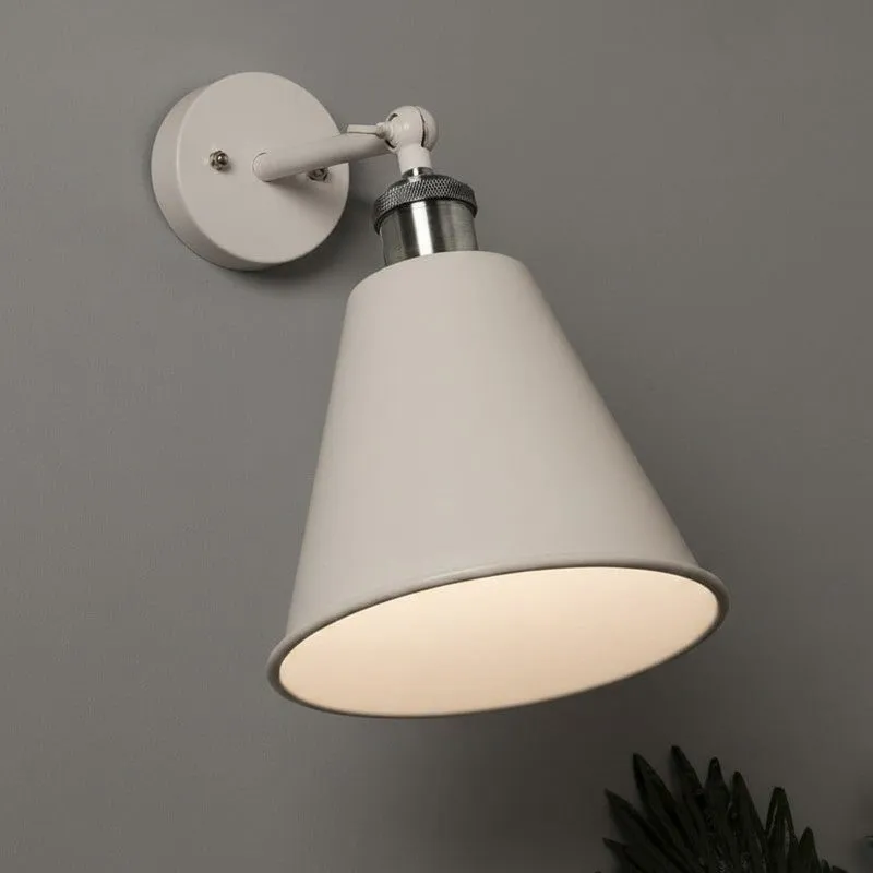 Kenda Cone Metal Wall Lamp - White media 3
