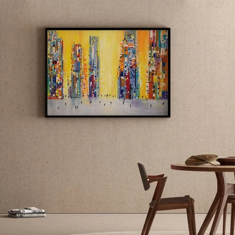 Sunny Day Wall Painting - Black Frame media 1