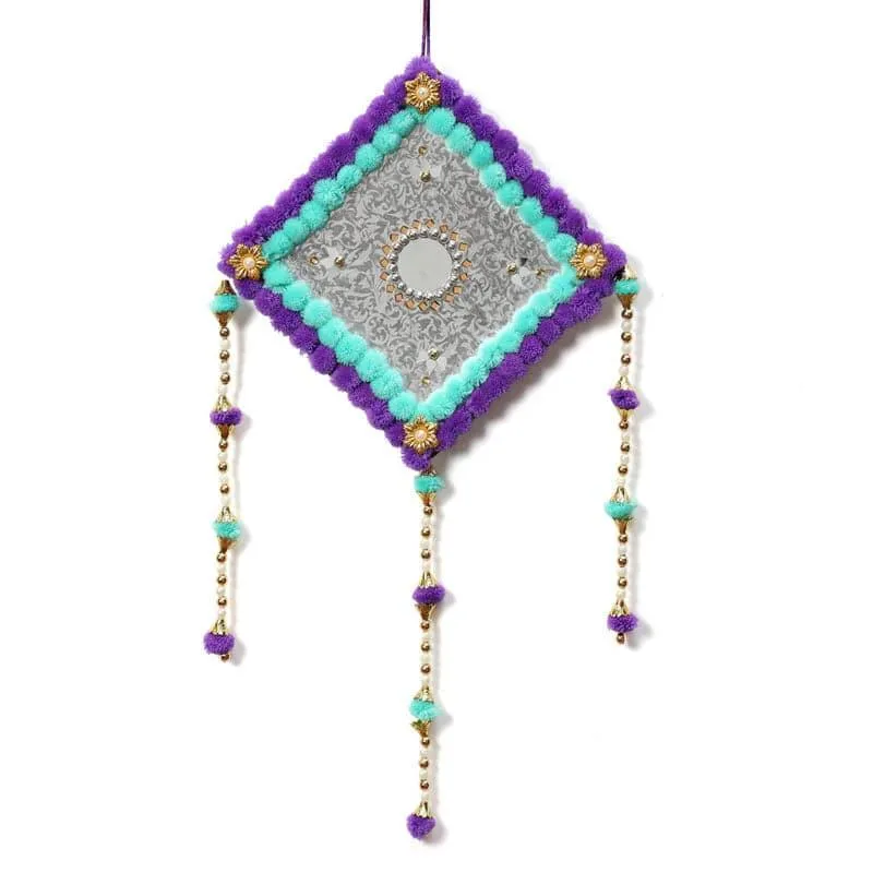 Lozenge Festive Latkan - Aqua & Purple media 4
