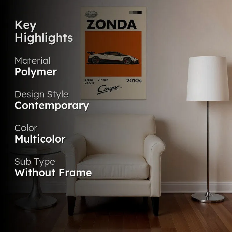 Zonda Cinque Legacy Wall Poster media 2
