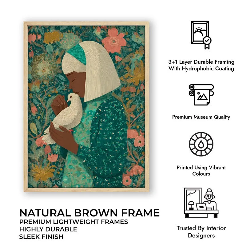 Floranova Canvas Wall Painting - Brown Frame media 10