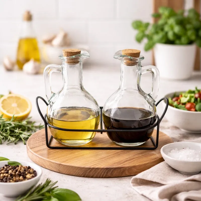Pure Pour Glass Oil Dispenser (180 mL Each) - Set Of Two media 4