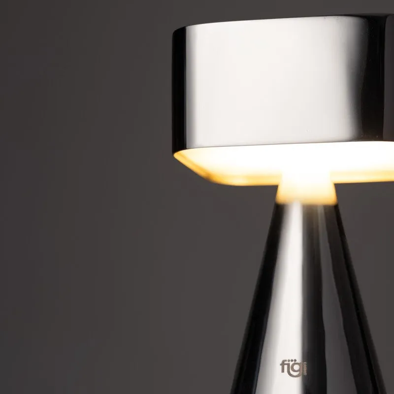 Fig Living Chrome Portable Stainless Steel Table Lamp - Silver media 12