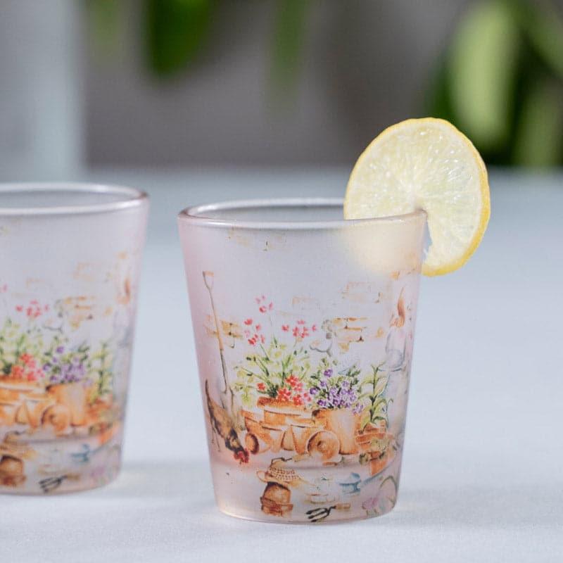 Floral Field Frosted Shot Glass (30 ml) - Set Of Two media 3
