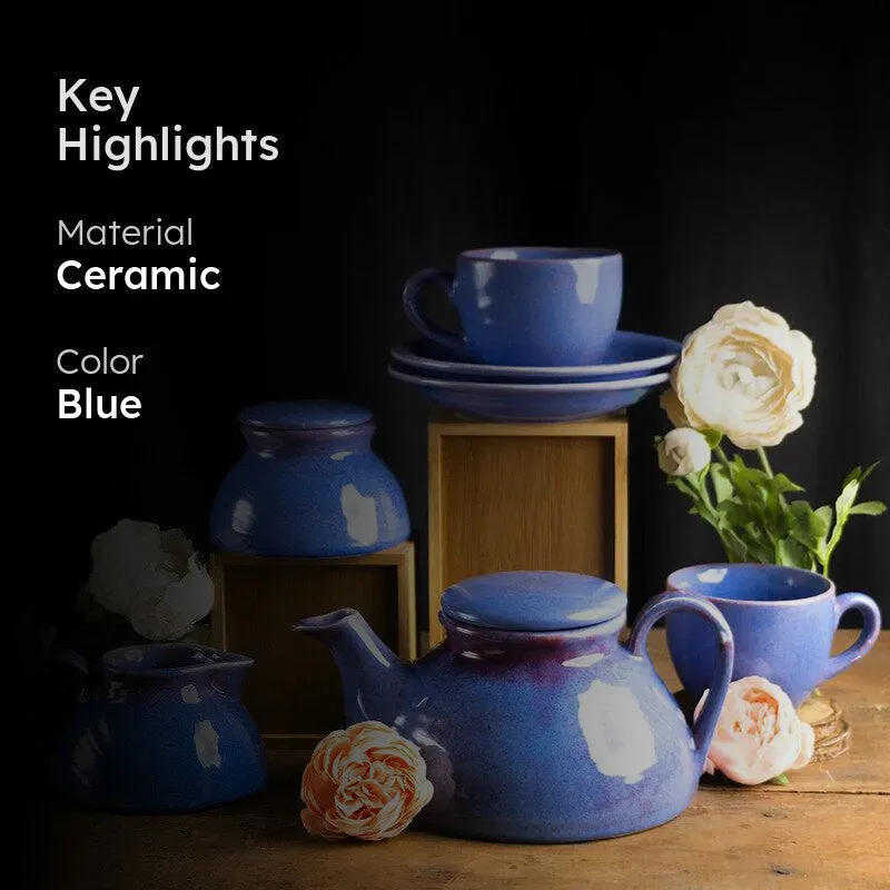 Periela Handmade Tea Set - Seven Piece Set media 2