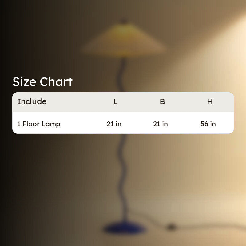 Fig Living Wavy Floor Lamp - Cobalt Blue media 13