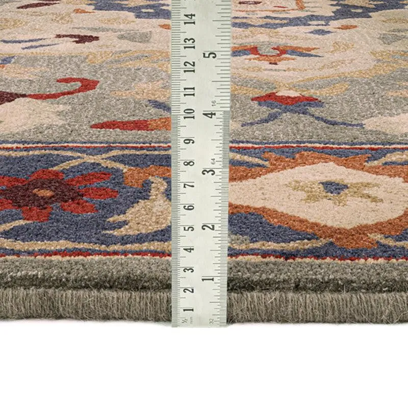 Nephthys Hand Tufted Ethnic Wool & Nylon Carpet - Brown media 9