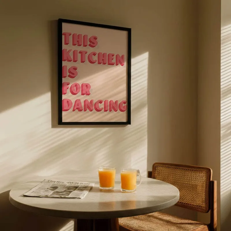 DancingKitchen Archival Canvas Wall Art - Black media 5