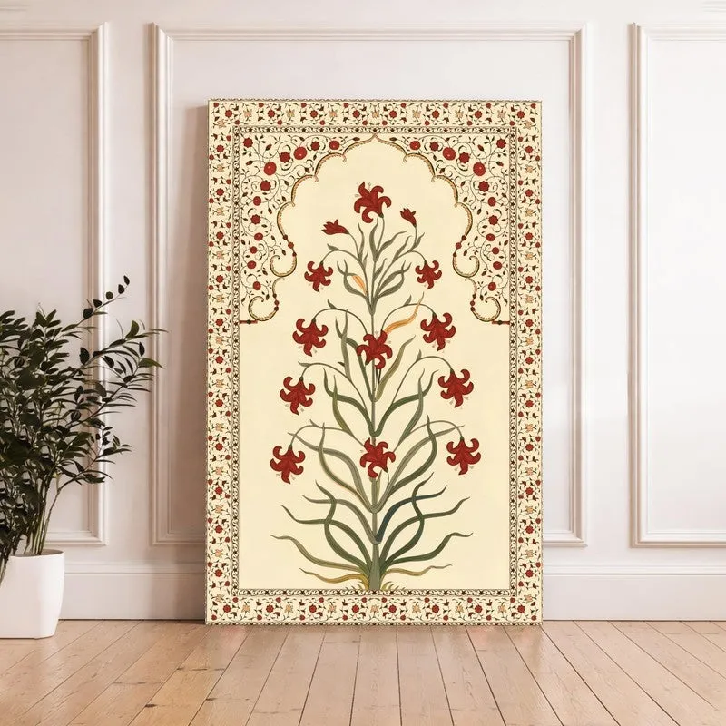 Festive Ethnic Flora Canvas Wall Art media 6