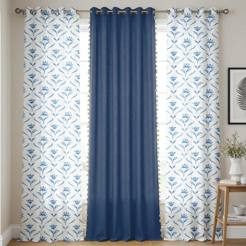 Urban Space Water Lily Curtains - Set Of Three media 3
