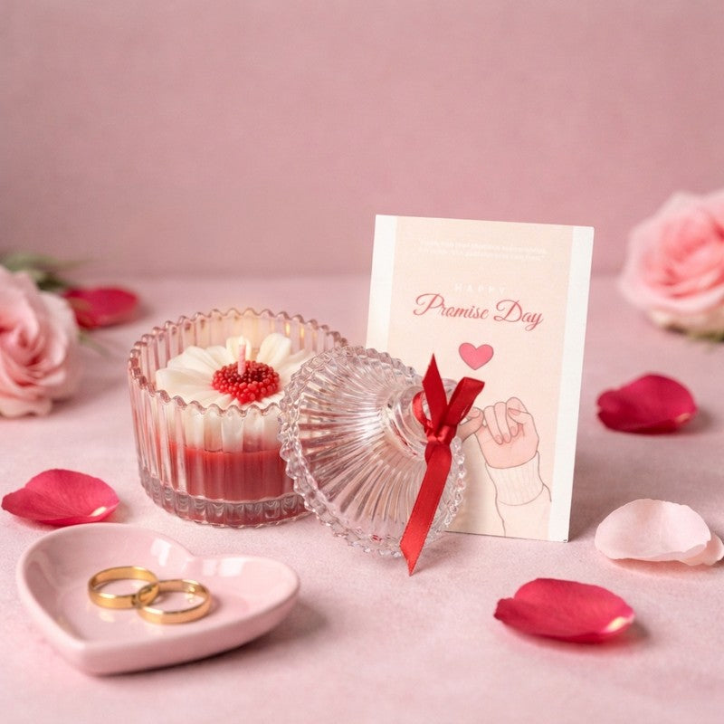HeartGlow Scented Candle - Red media 3