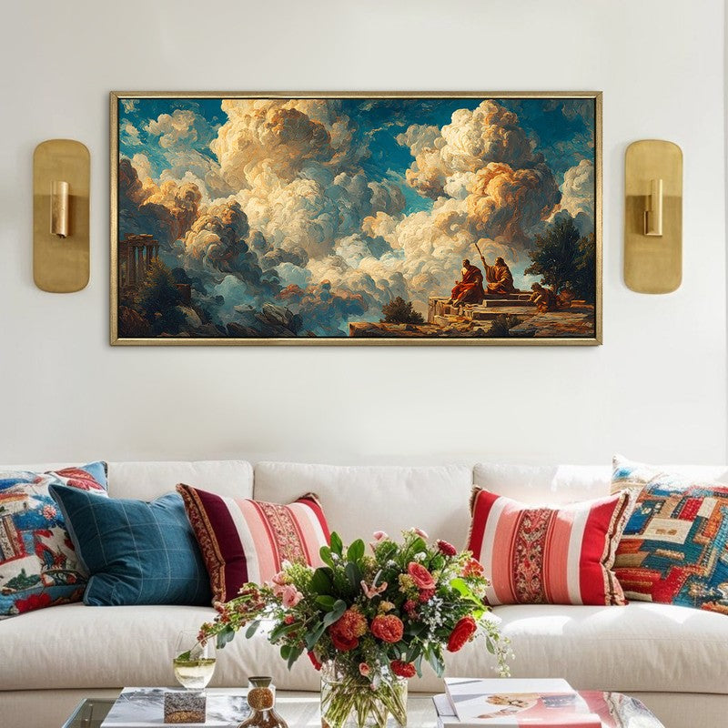 Vast Sky Canvas Wall Painting With Frame
