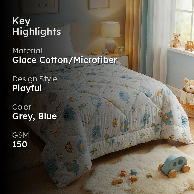 Jungle Joy Microfiber Kids Comforters - 150 GSM media 2