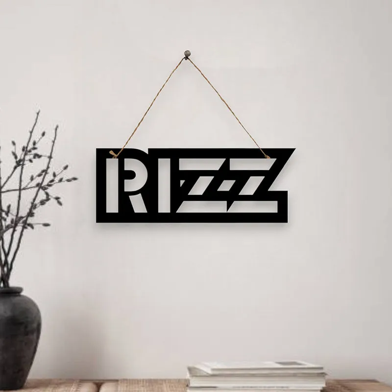 Rizz Mild Steel Wall Accent media 1