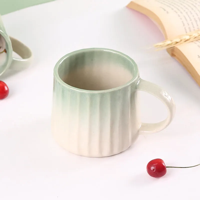 Mirella Ceramic Coffee Mug (250 mL) - Green media 3