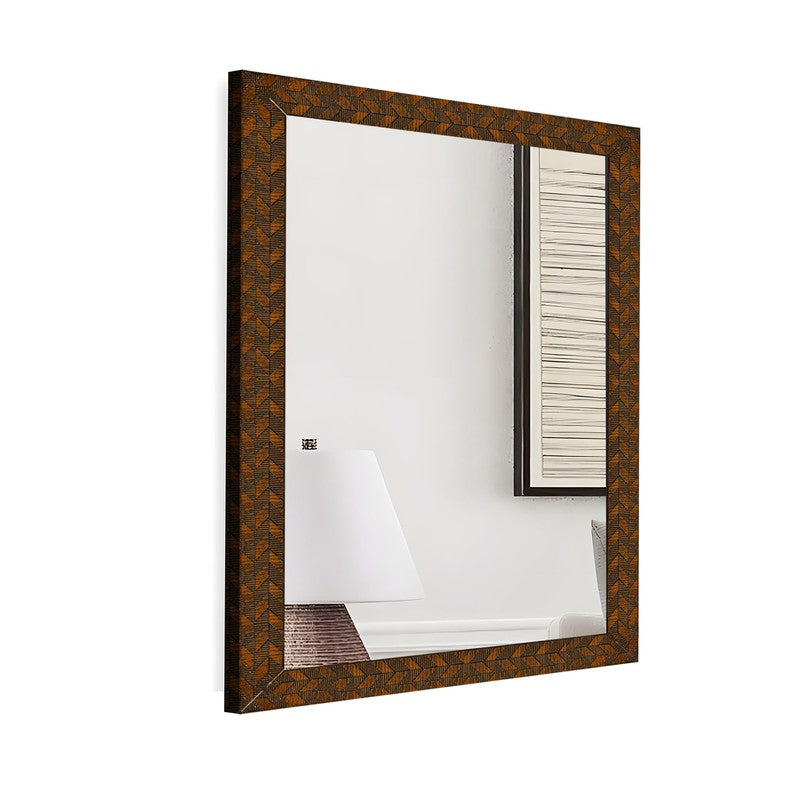 Eartha Wall Mirror With MDF Frame - Brown media 5