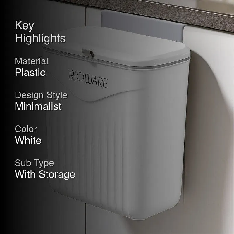 Rioware PureRidge Laundry Basket - White media 2