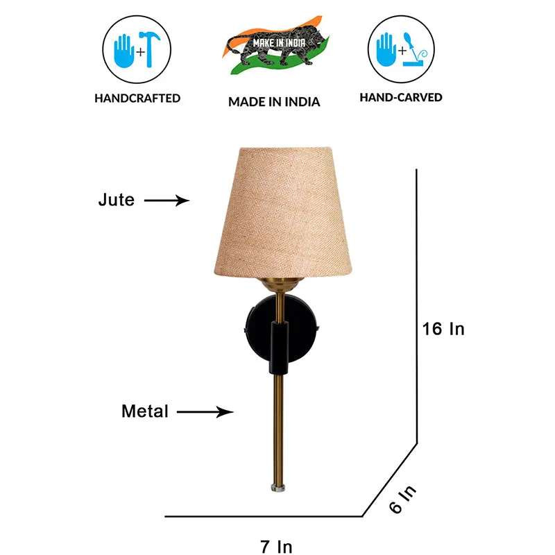 Beryll Jute Wall Lamp - Beige media 6