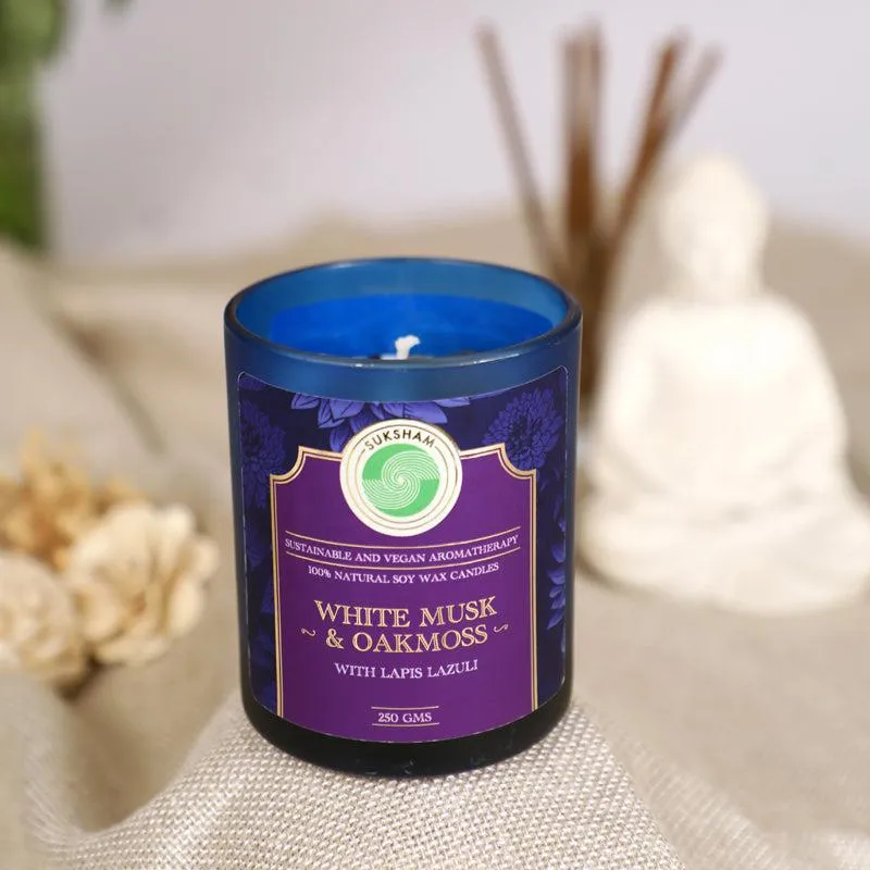 Elysium White Musk and Oakmoss Scented Candle media 4