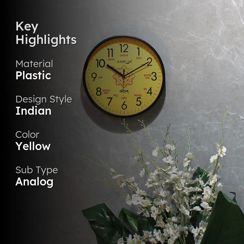 Sunny Mandala Wall Clock media 2