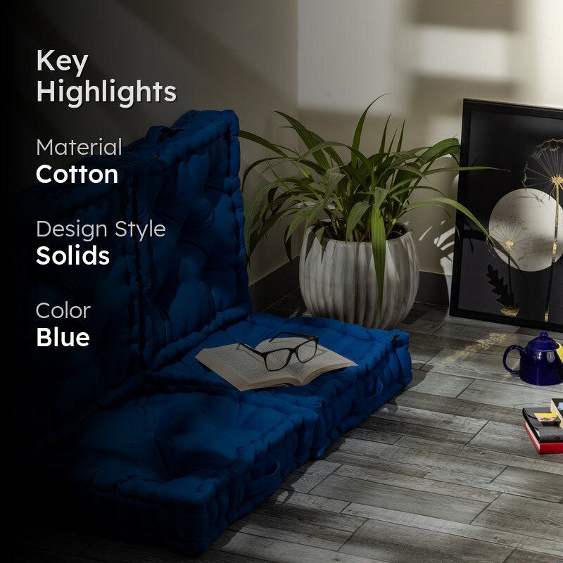 Marlon Floor Cushion (Classic Blue) - Set Of Four media 2