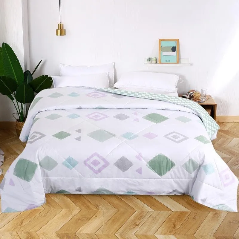 Faint Rhombi Cotton Comforter - 120 GSM media 8