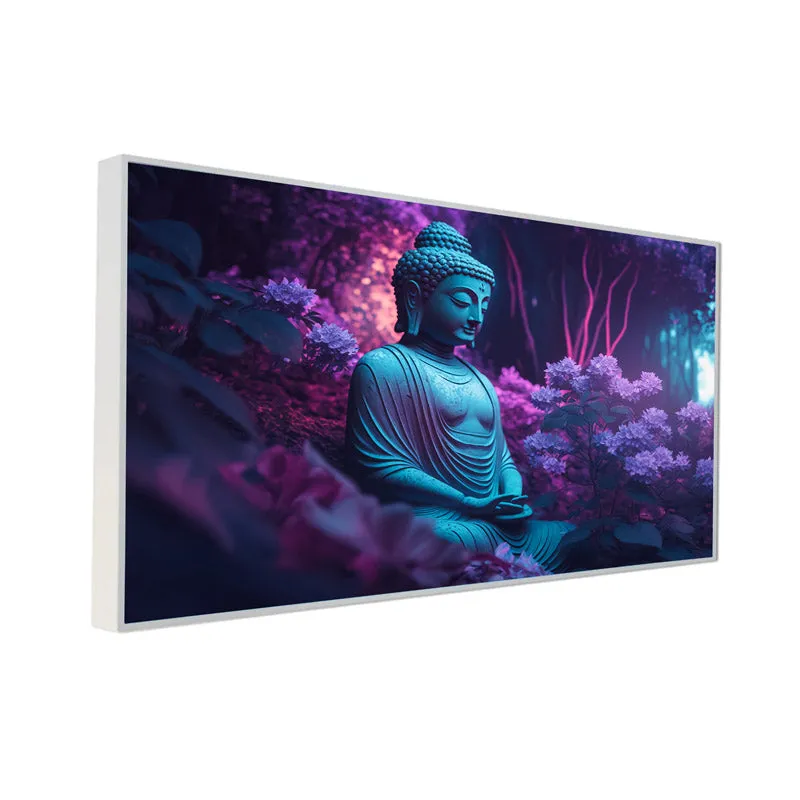 Buddha In Midnight Garden Canvas Wall Painting media 7
