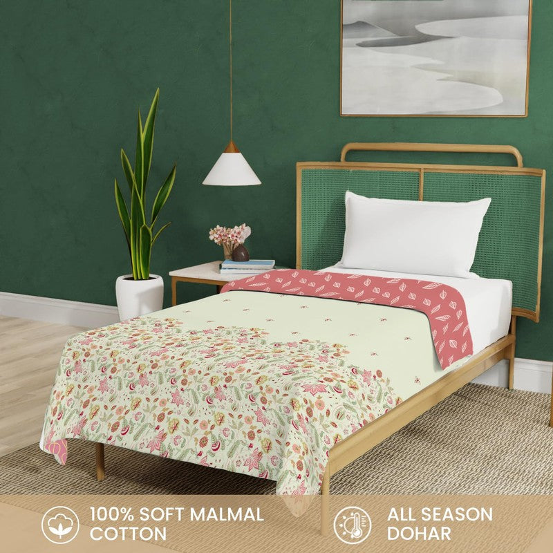 Urban Space Floral Reversible Blanket - Pink media 4