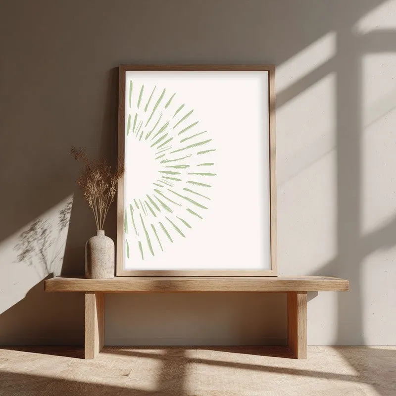 Gentle Aura Canvas Wall Painting With Brown Frame media 4