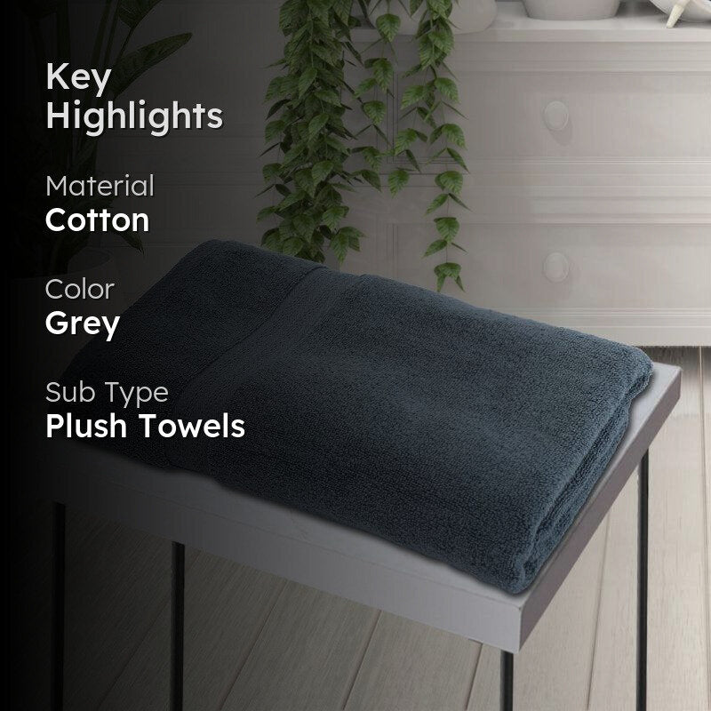 Miorah Bath Towel - Grey media 2
