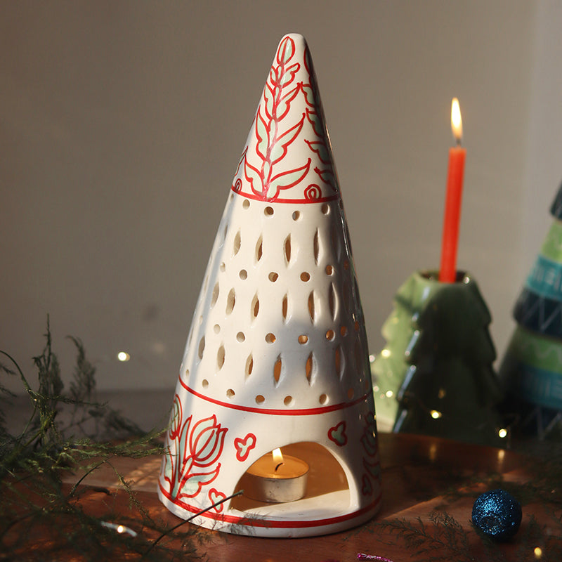 Wintery Delights Ceramic Tea Light Holder