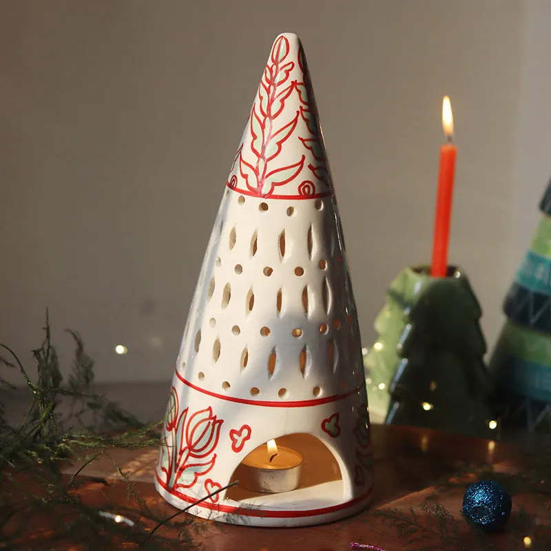 Wintery Delights Ceramic Tea Light Holder media 1