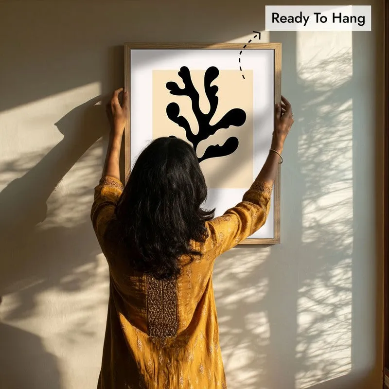 Botanica Canvas Wall Painting With Brown Frame media 8