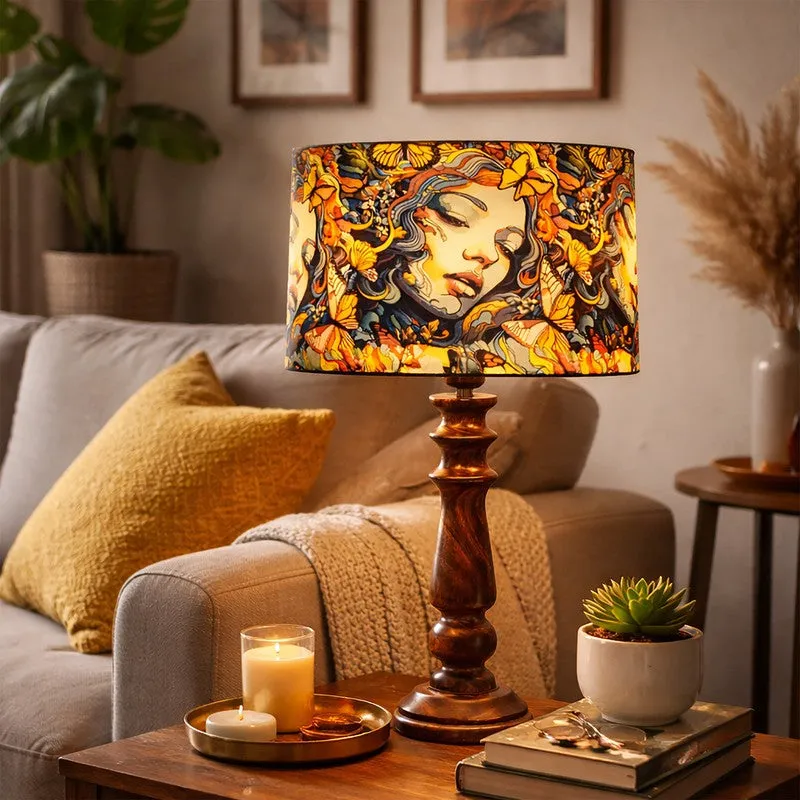 FemmeVista Wooden Table Lamp media 3